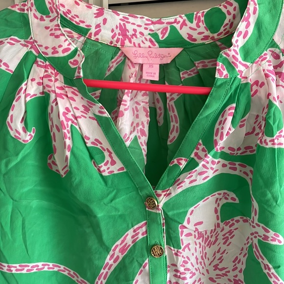 Silk Long Sleeve Lilly Shirt Size XS - Picture 2 of 10